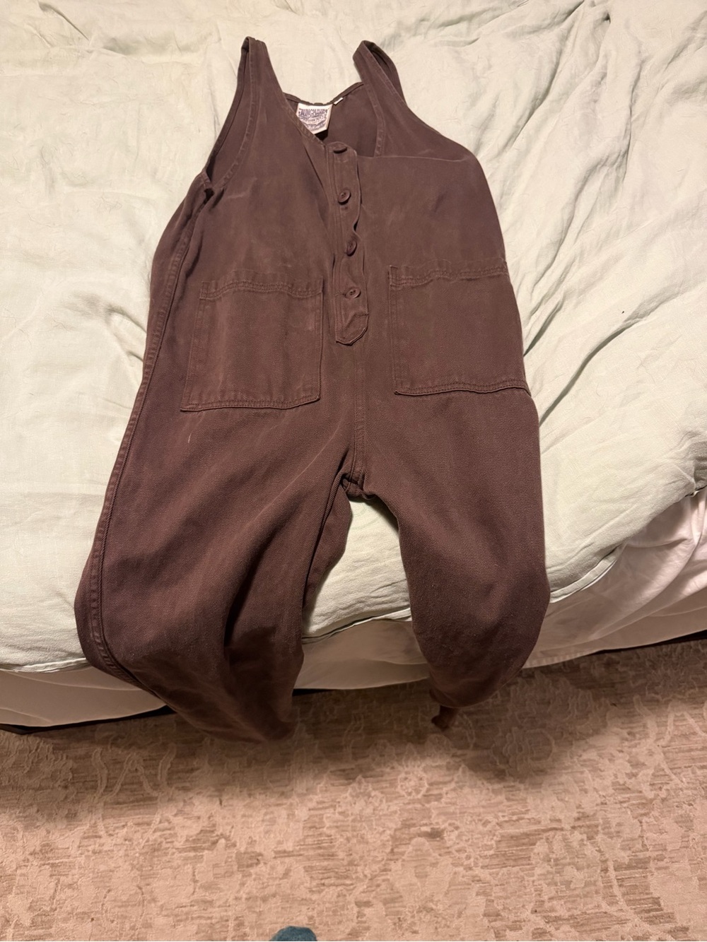 Jungmaven Brown Relaxed Utility Overalls